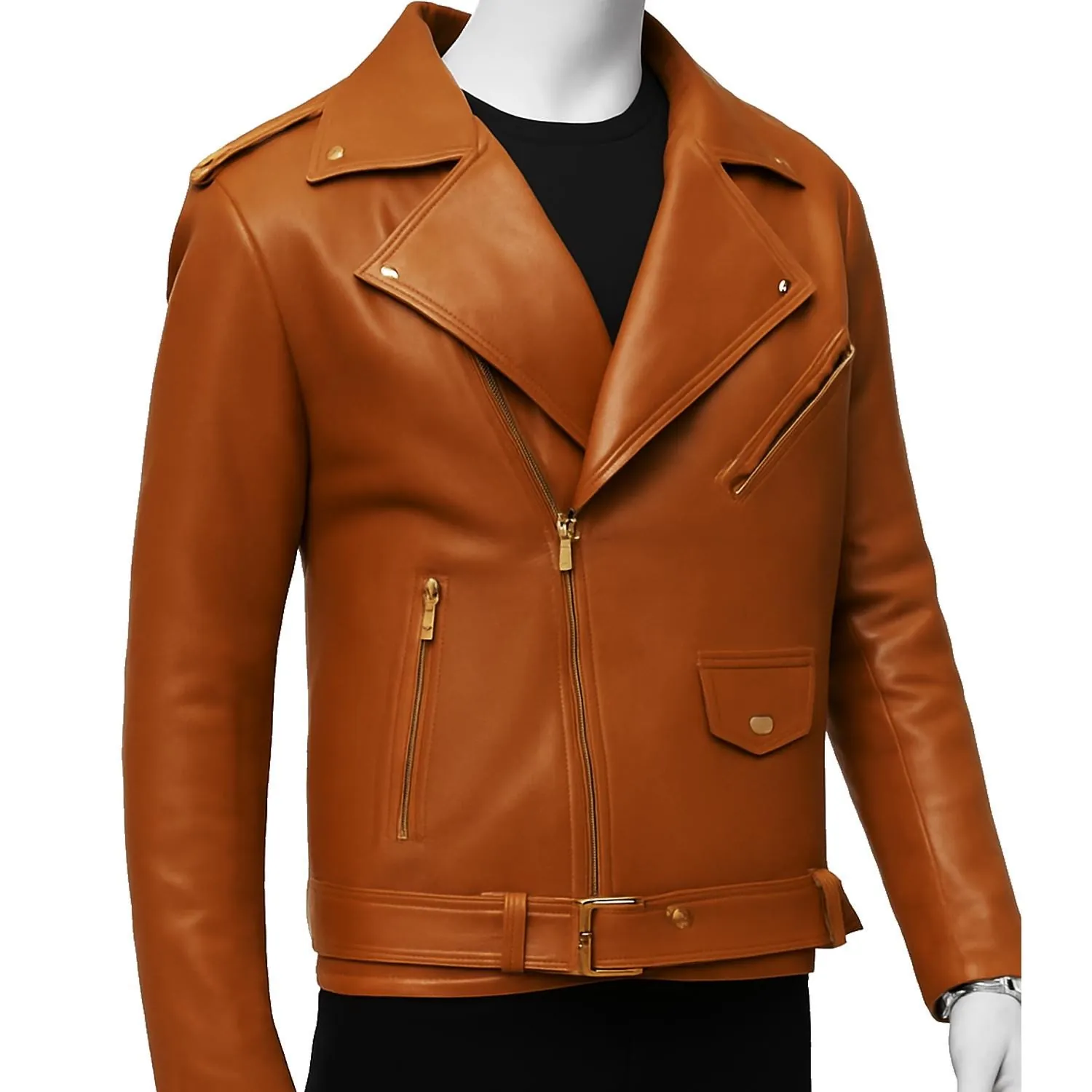 Custom Leather Bomber Jacket: Personalized Vintage Style, view 2
