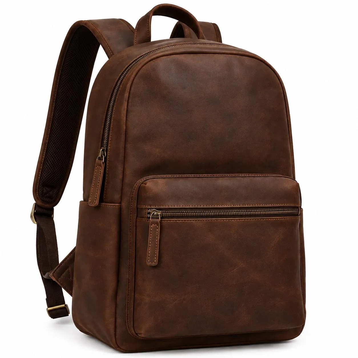 Handmade Crazy Horse Leather Backpack, view 2