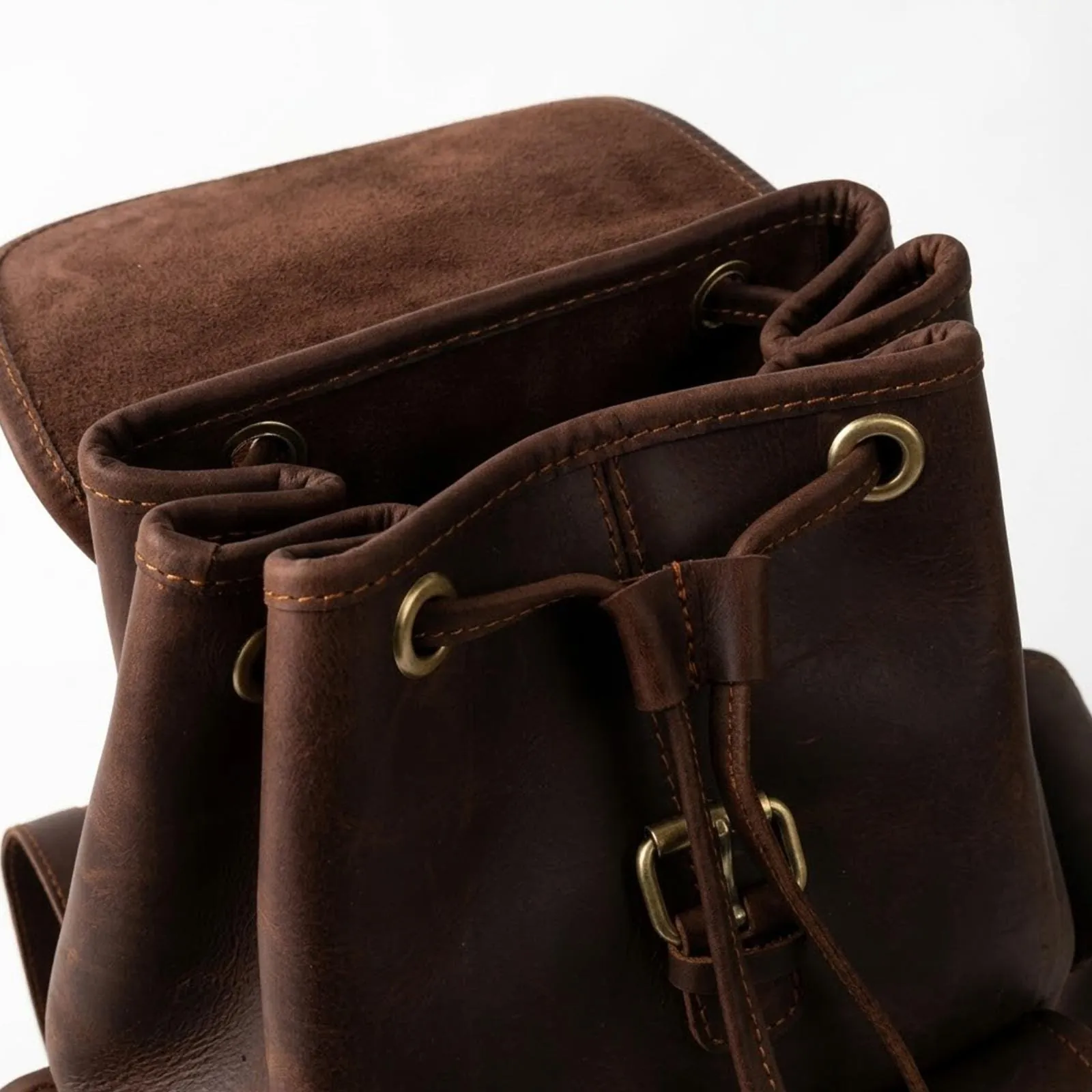 Handmade Full-Grain Leather Backpack, view 4