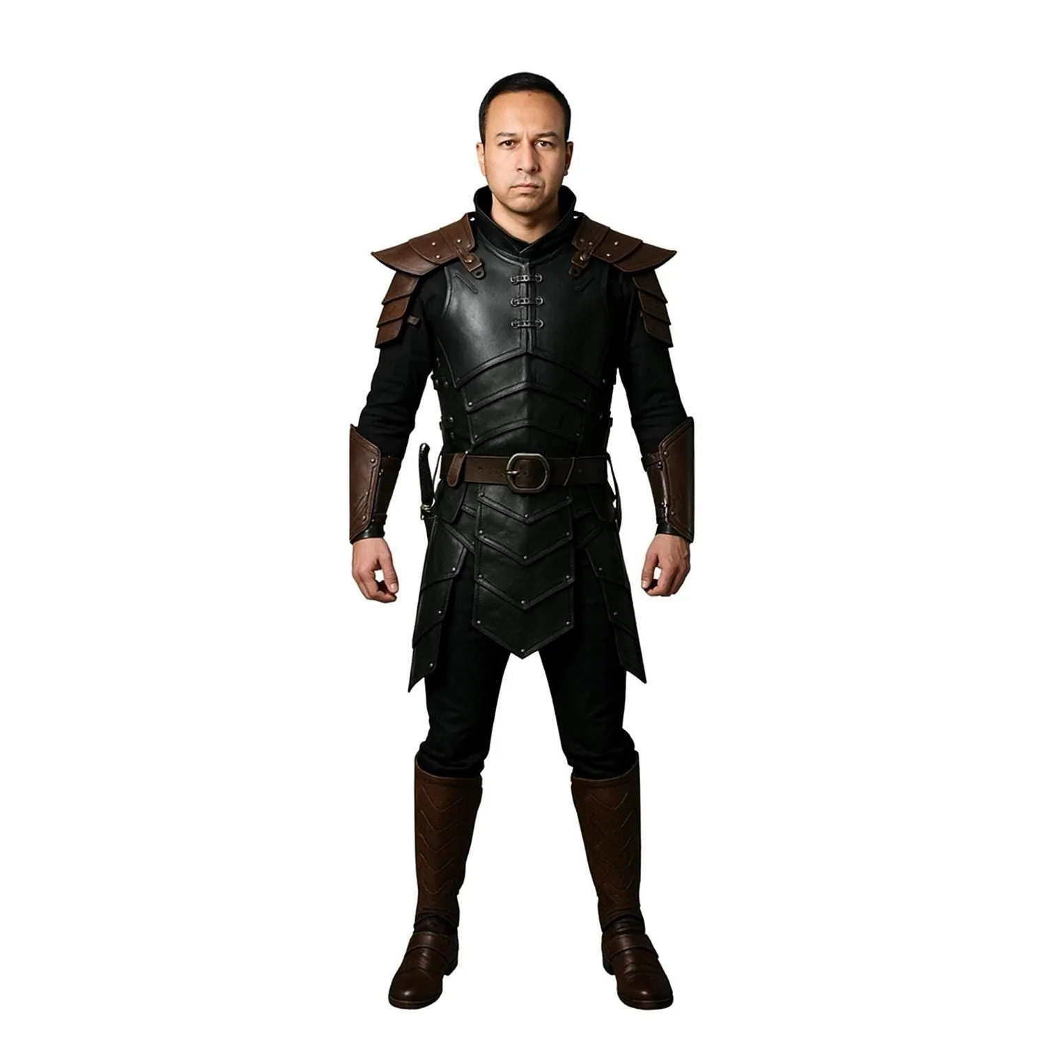 Handmade  Leather Armor Set For Men-LARP Viking Cosplay Costumes