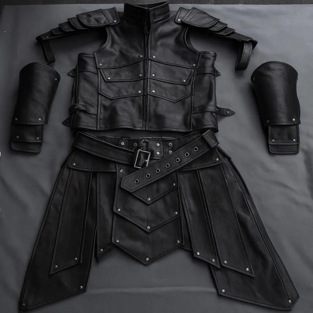 Handmade Medieval Leather Armor Suit for Men