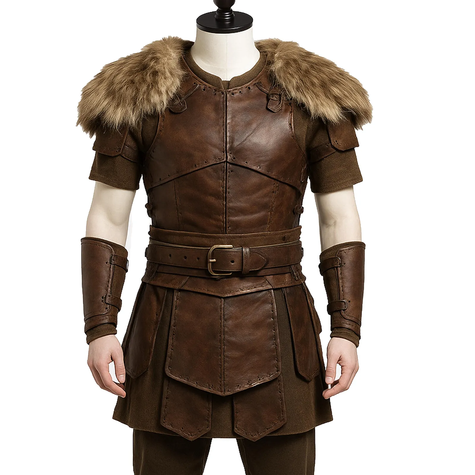 Handmade Viking Leather Armor: Norse LARP Cosplay Costume
