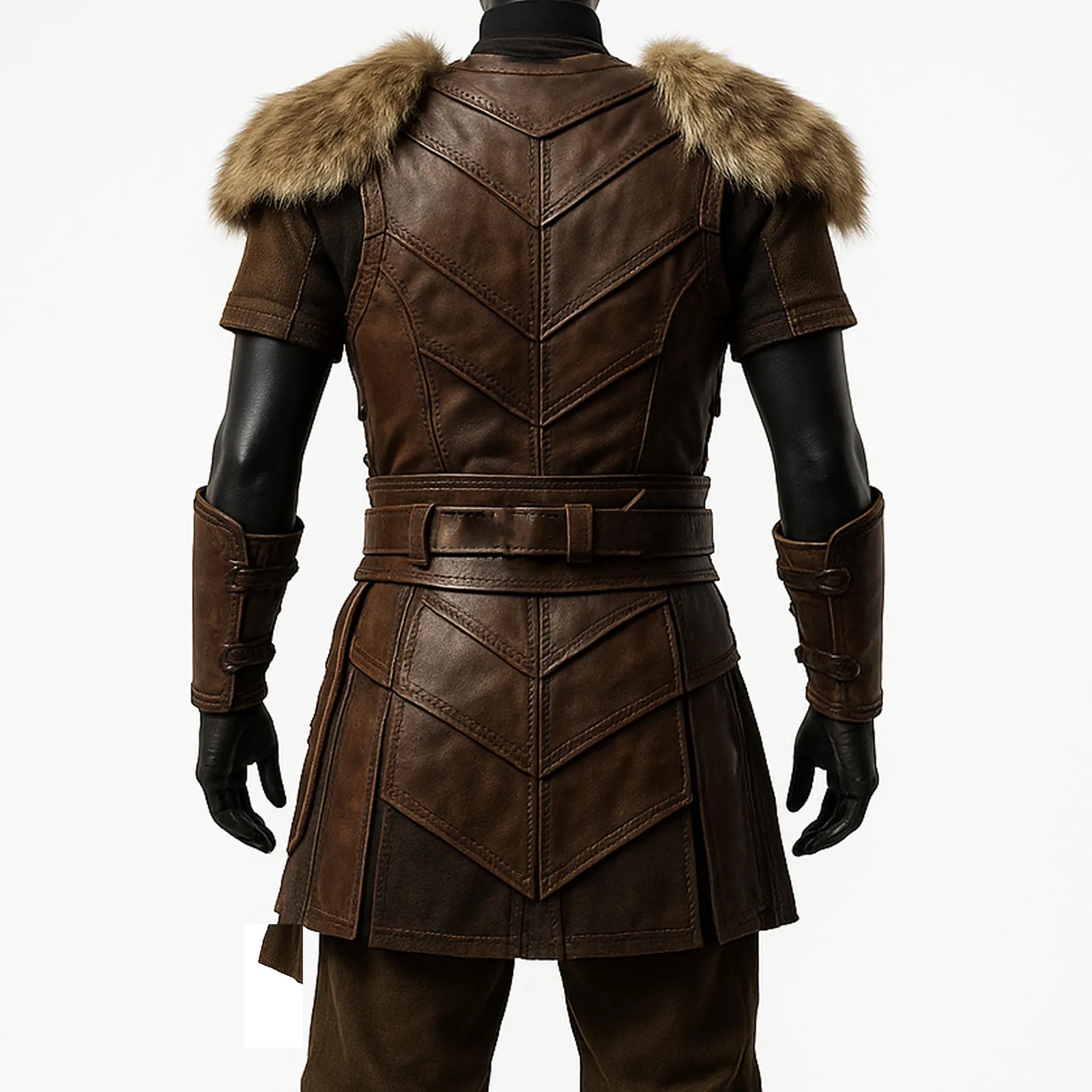 Handmade Viking Leather Armor: Norse LARP Cosplay Costume, view 2