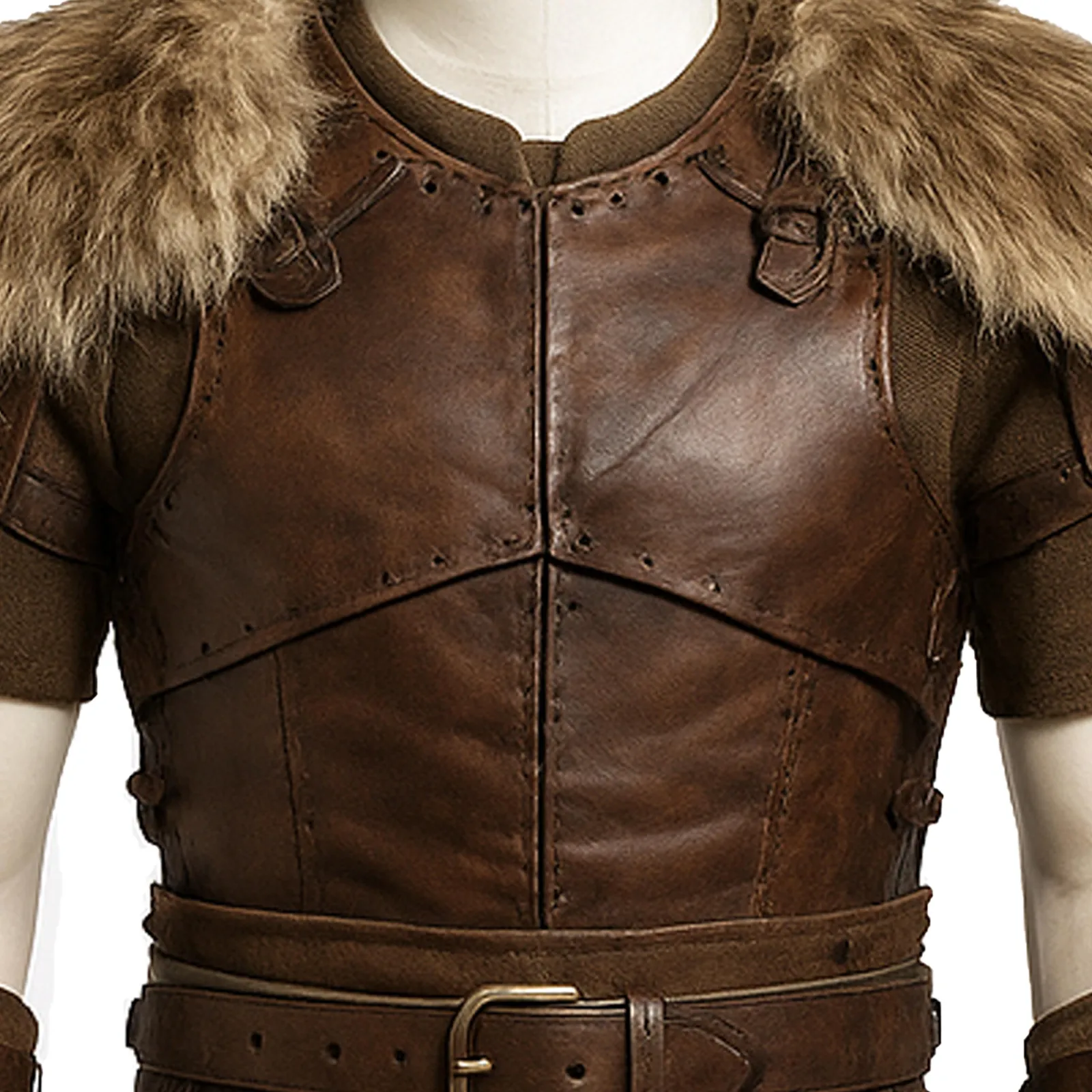 Handmade Viking Leather Armor: Norse LARP Cosplay Costume, view 3