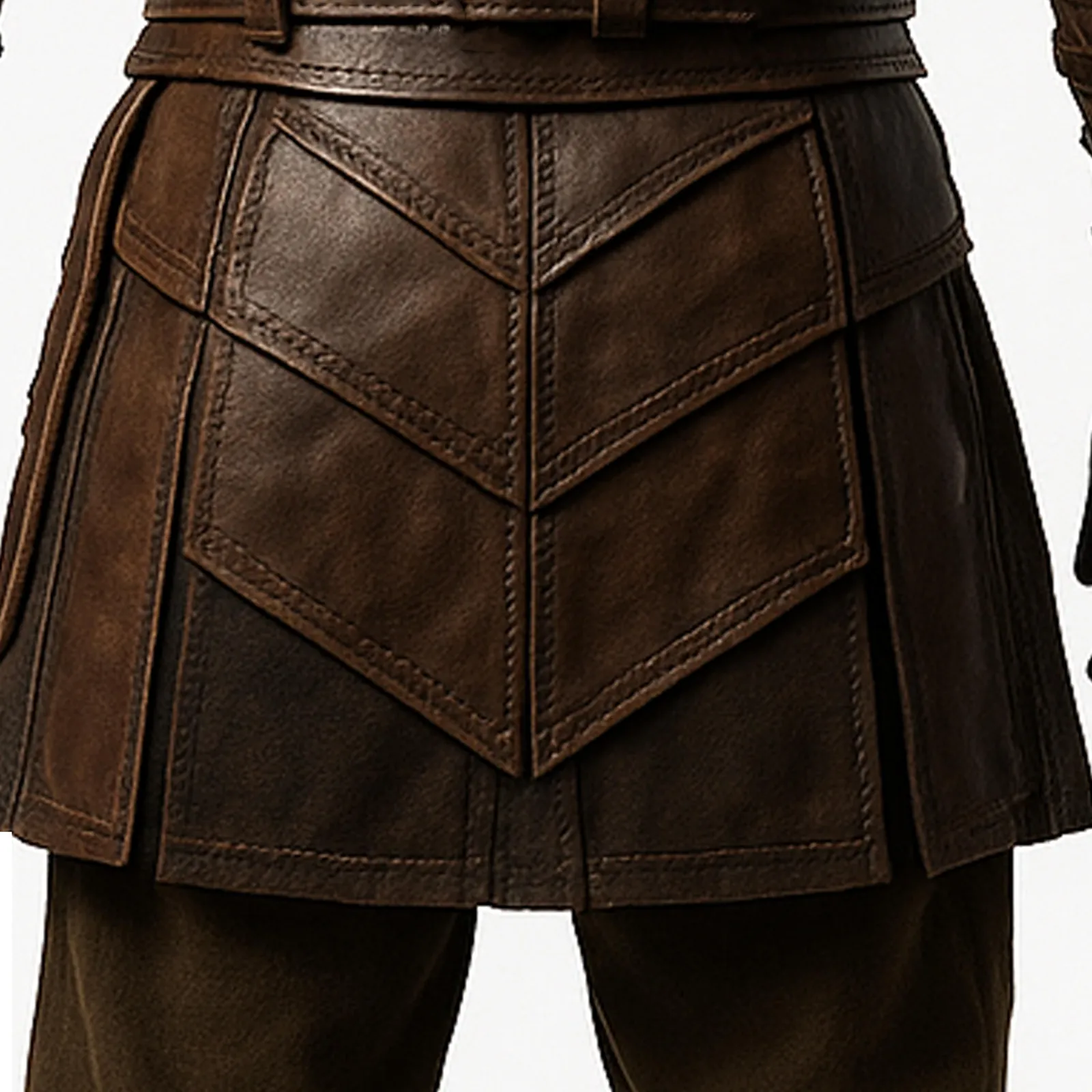 Handmade Viking Leather Armor: Norse LARP Cosplay Costume, view 5
