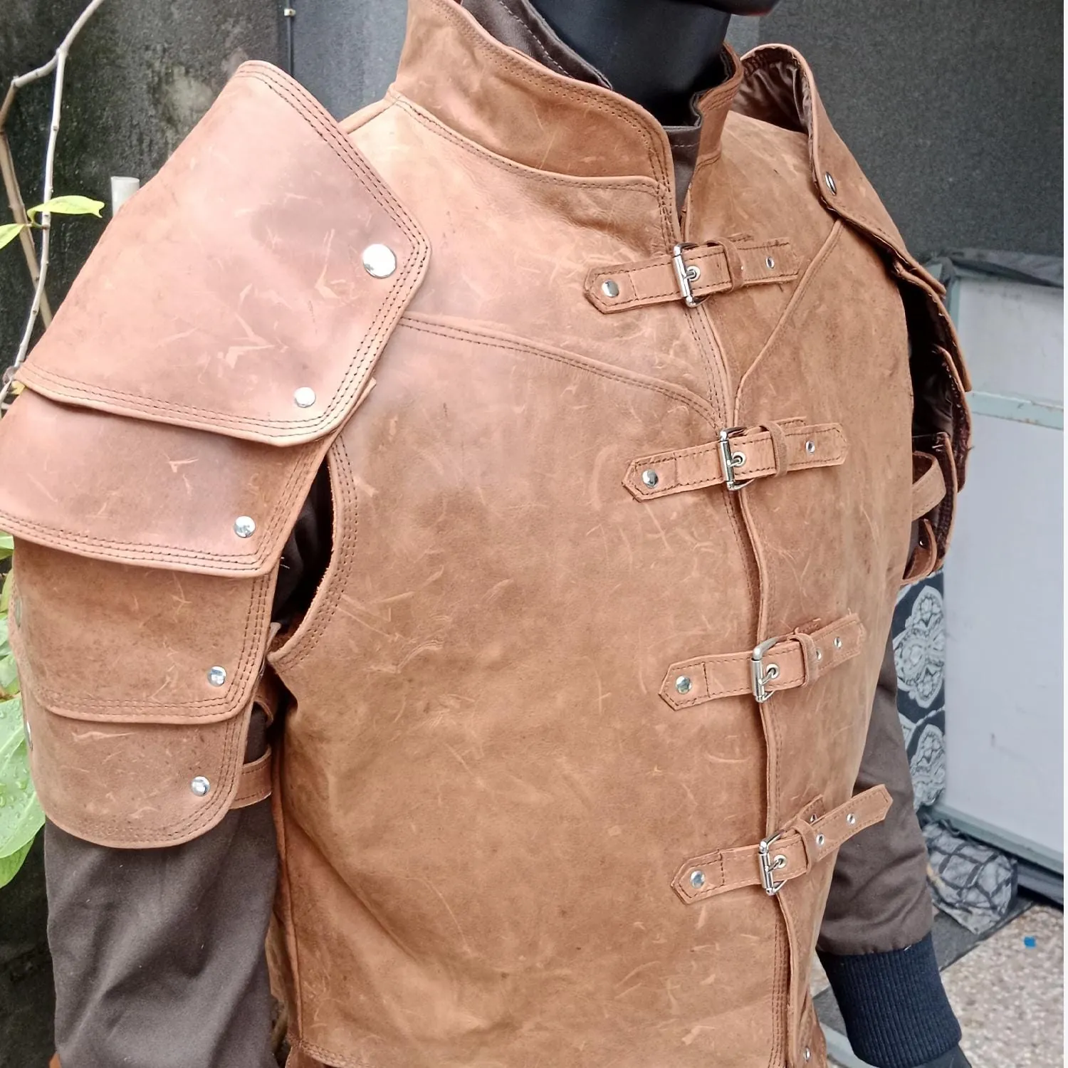 Leather Viking Warrior Chest Plate