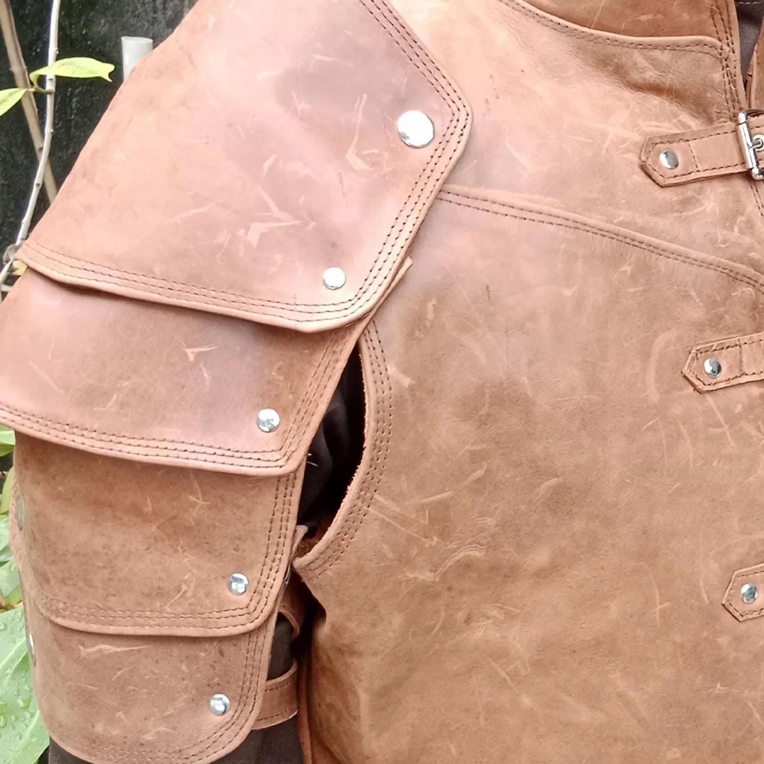 Leather Viking Warrior Chest Plate, view 3