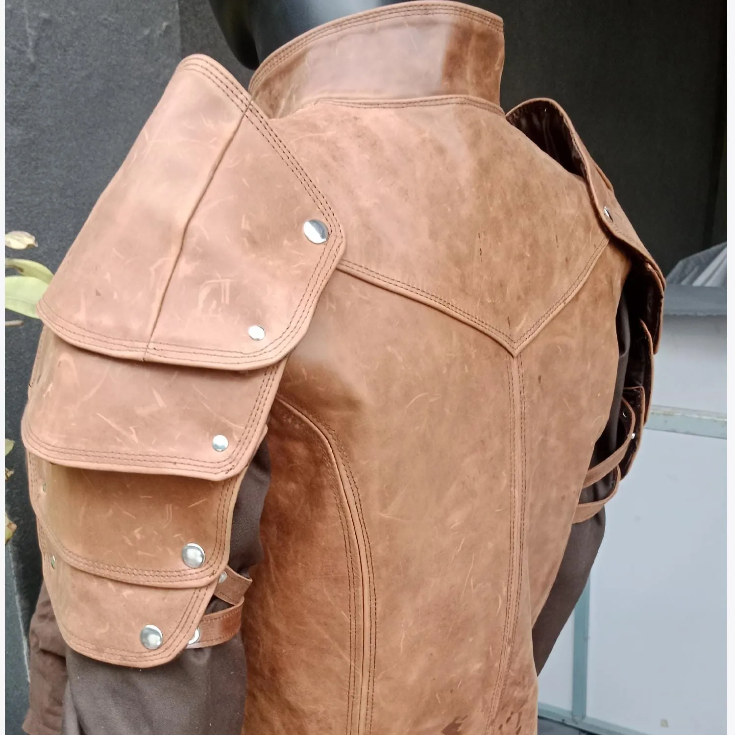 Leather Viking Warrior Chest Plate, view 5