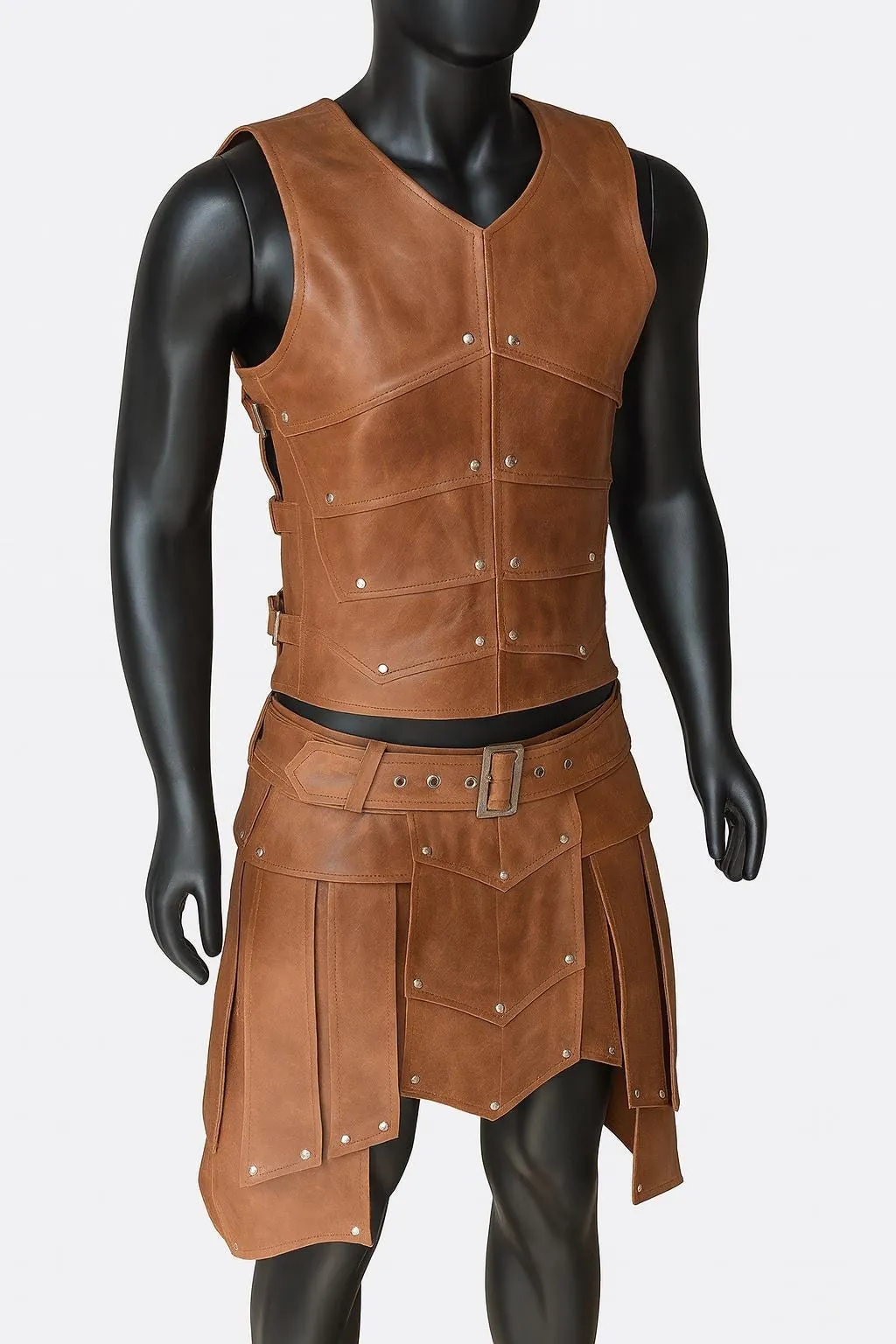 Medieval Leather Armor Set for Men