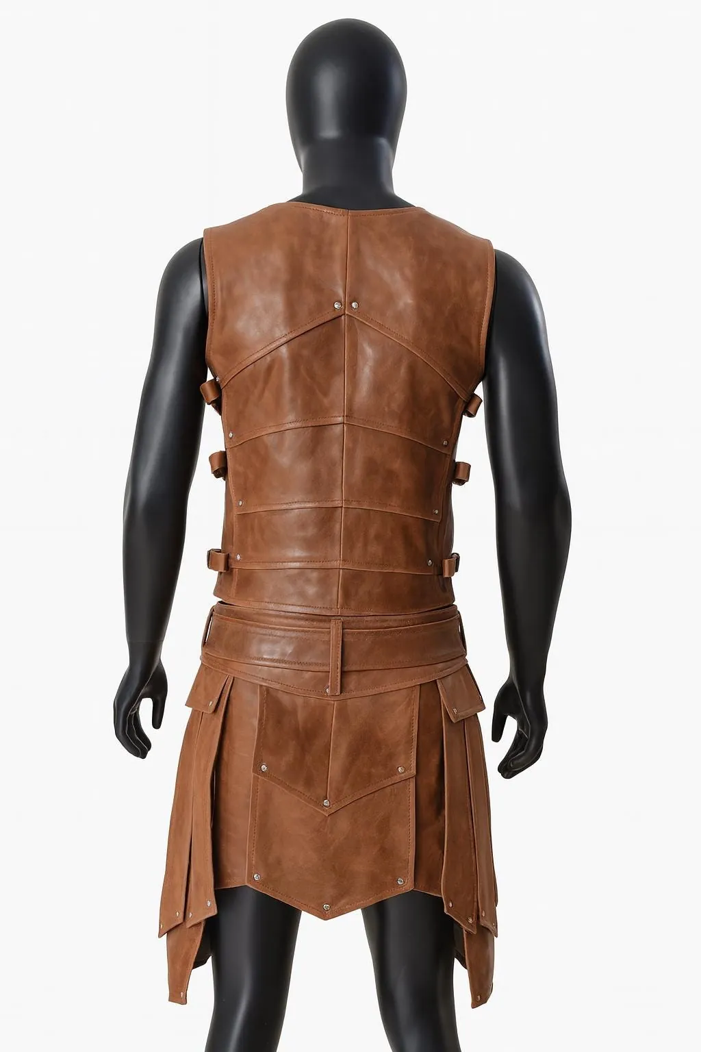 Medieval Leather Armor Set for Men, view 4