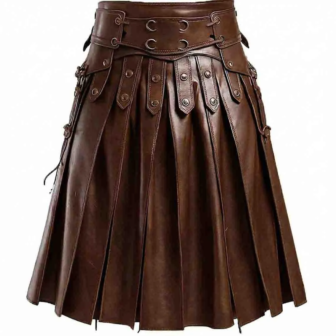 Men’s Medieval Leather Kilt, view 2