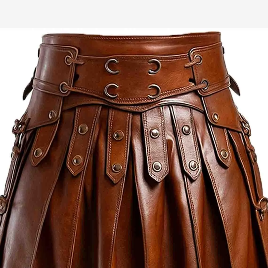 Men’s Medieval Leather Kilt, view 4