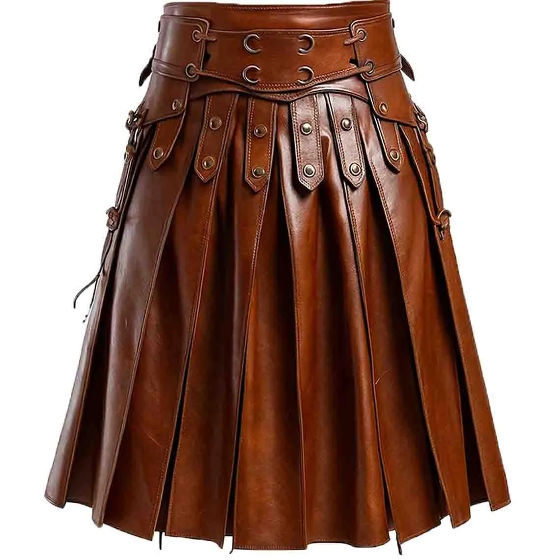 Men’s Medieval Leather Kilt, view 5