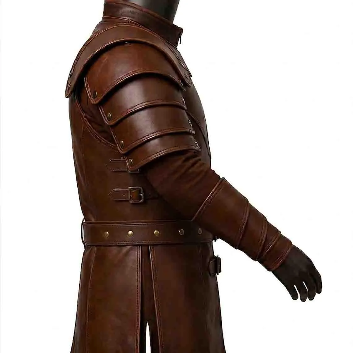 Personalized Handmade Medieval Leather Armor Set: Knight Viking Cosplay Costumes, view 4