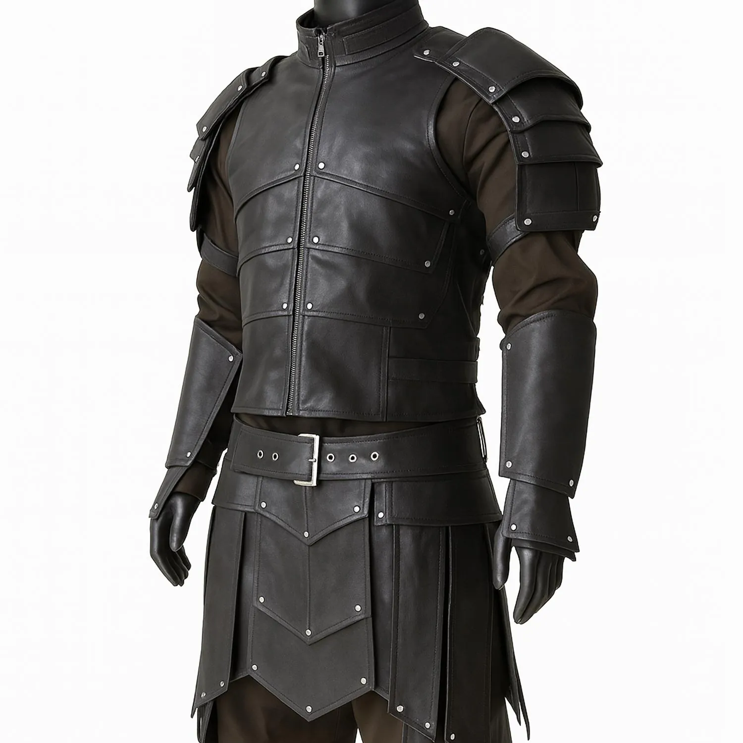 Personalized Leather Armor Set for Men: Medieval Knight Viking LARP Cosplay