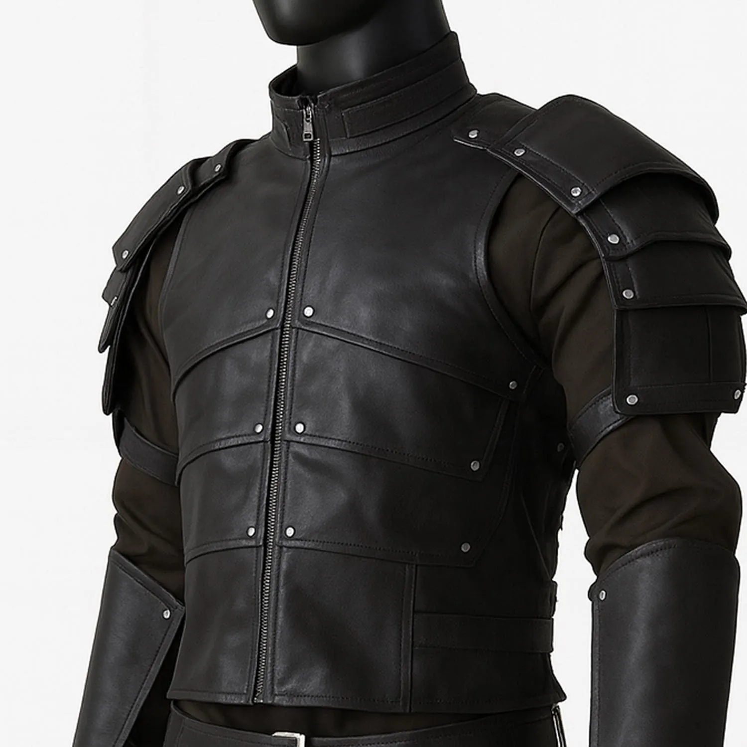 Personalized Leather Armor Set for Men: Medieval Knight Viking LARP Cosplay, view 2