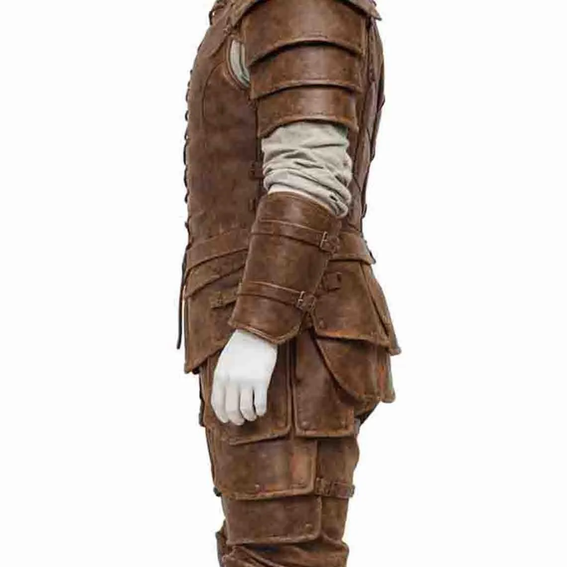 Personalized Medieval Leather Armor Set: Knight Viking LARP Cosplay, view 4